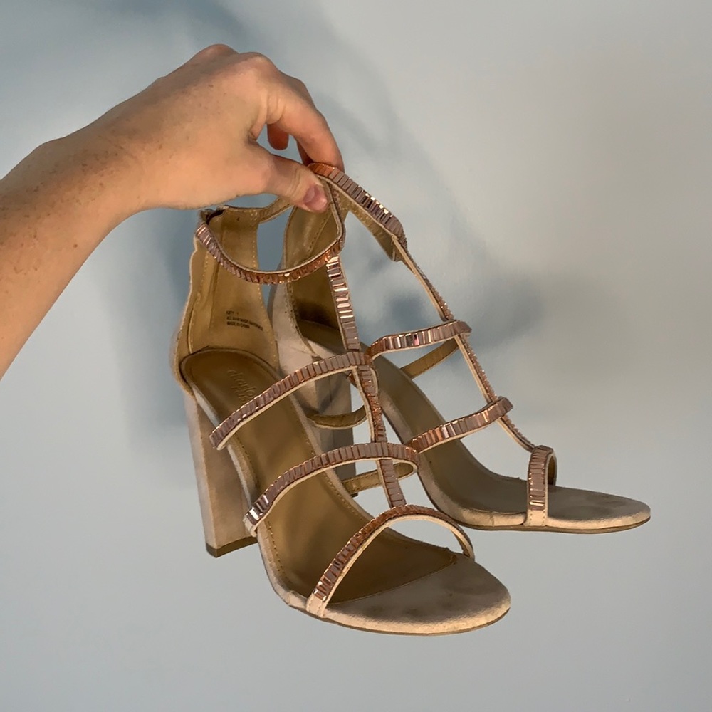 Pink Strappy Glam Heels